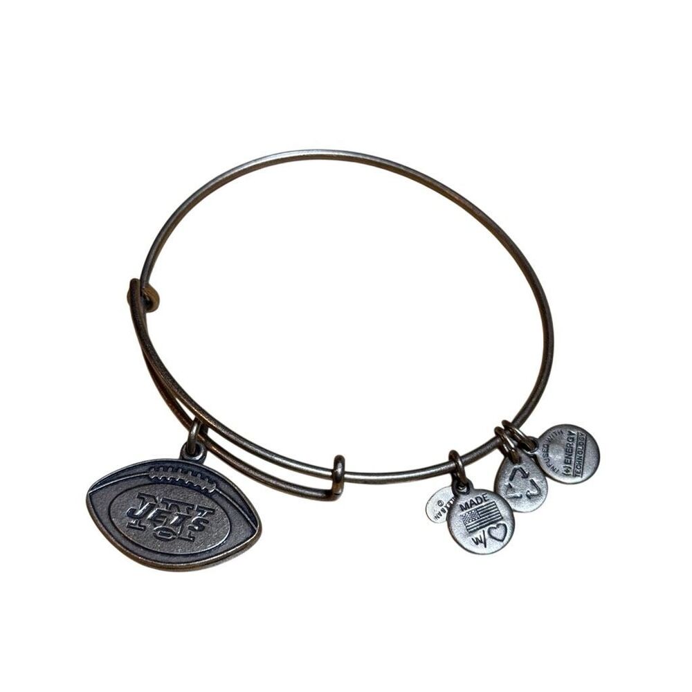 Alex and Ani (+) Energy NFL Jets Bronze Charm Bangle
